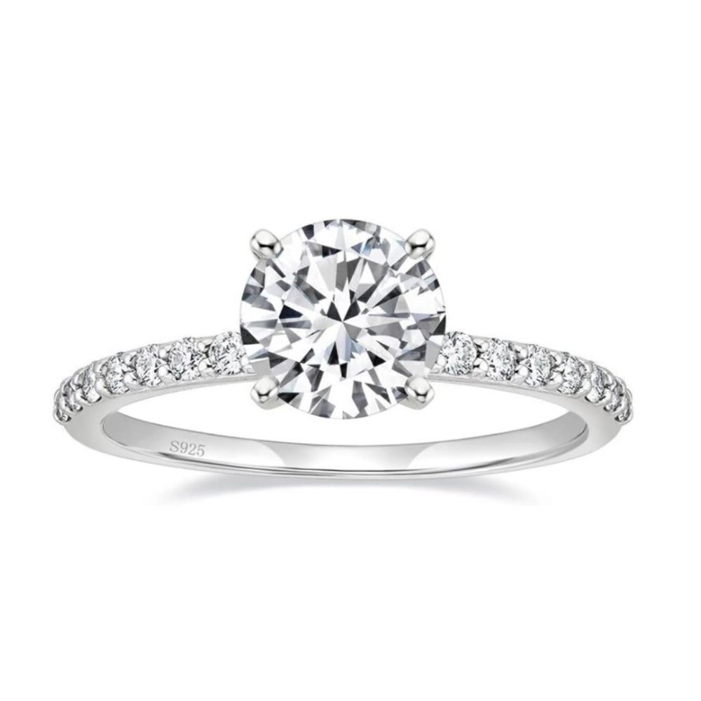 1.25ct Carat Emerald Cubic Zirconia Ring